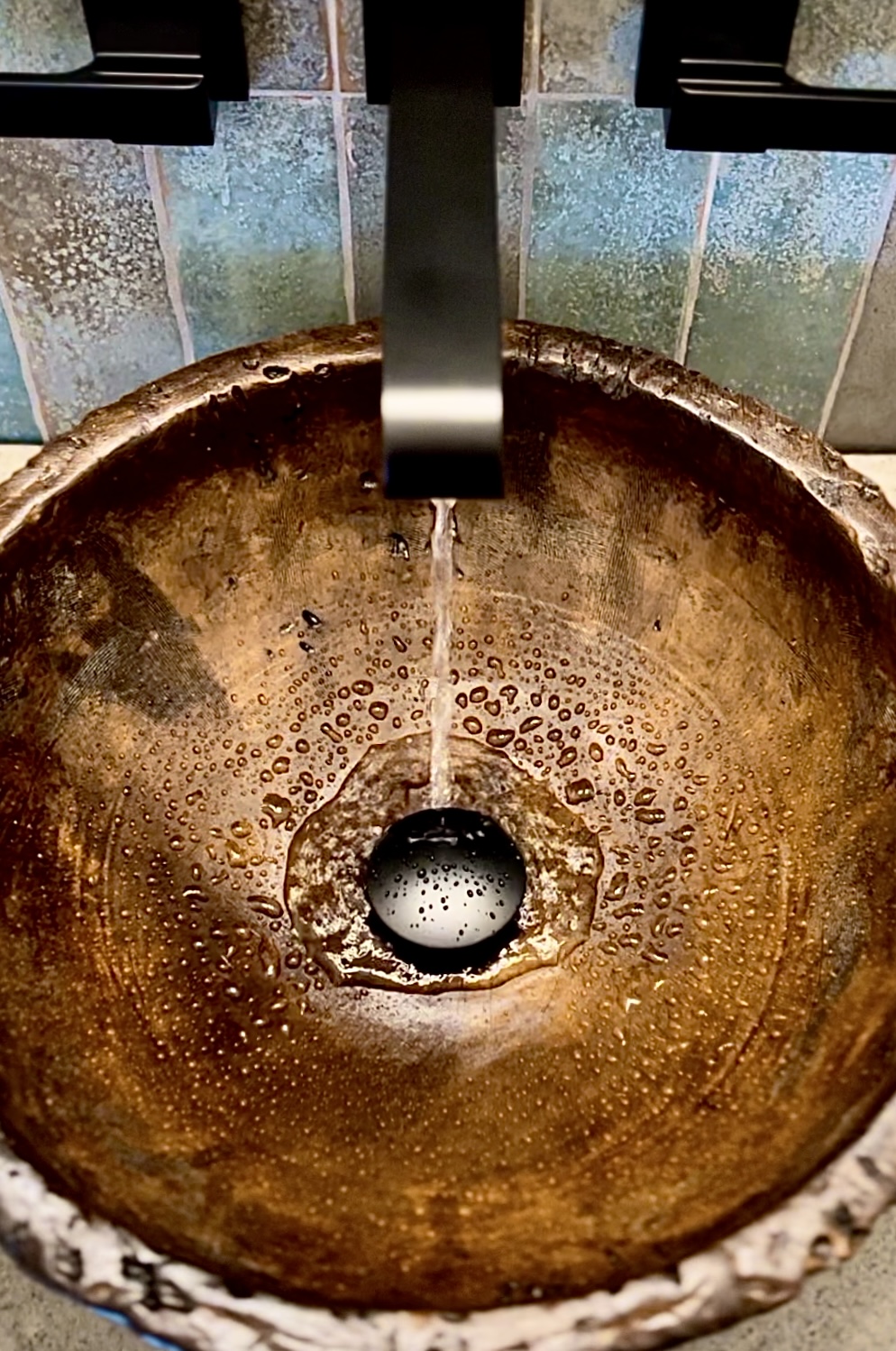 Clay sinks inspired by hand hewn wooden bowl